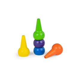 Moulin Roty 5 crayons de cire Les Popipop Multicolore