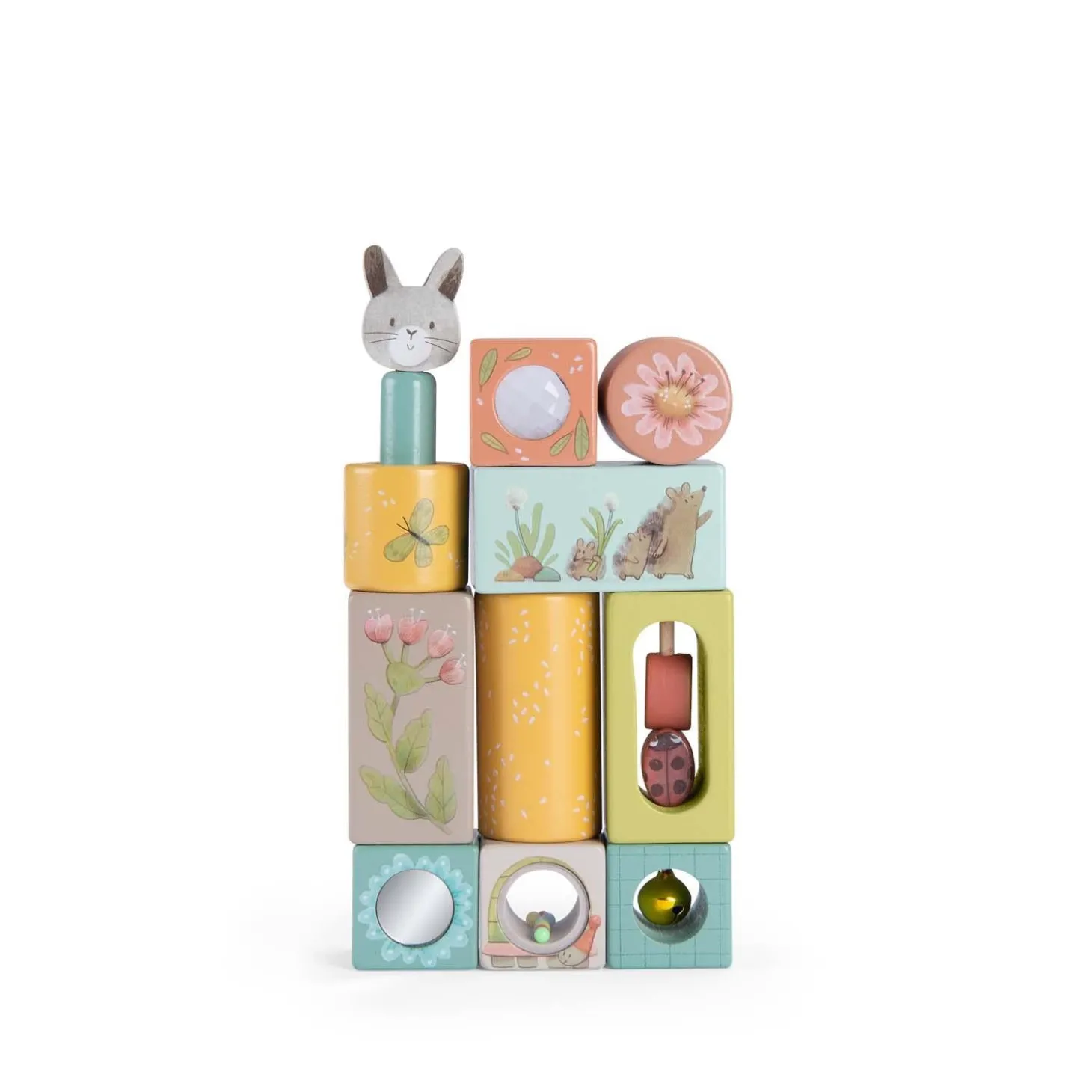 Moulin Roty Cubes d'activités Trois petits lapins Multicolore