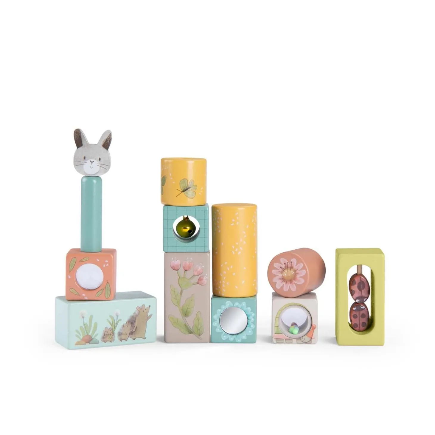 Moulin Roty Cubes d'activités Trois petits lapins Multicolore