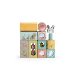 Moulin Roty Cubes d'activités Trois petits lapins Multicolore
