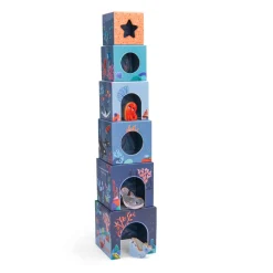 Moulin Roty Cubes empilables Les aventures de Paulie Multicolore