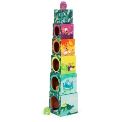 Moulin Roty                    Cubes empilables Dans la jungle