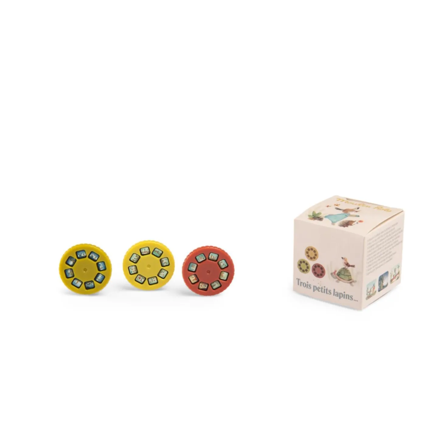 Moulin Roty 3 disques lampe rois petits lapins Multicolore