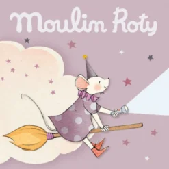 Moulin Roty                    3 disques pour lampe à histoires Il était une fois    Rose