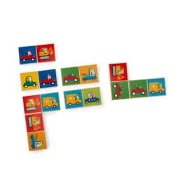 Moulin Roty Domino véhicules en bois Les Popipop Multicolore