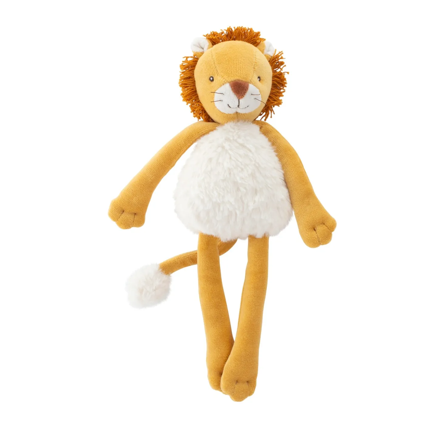 Moulin Roty Doudou hochet lion Mamba La forêt Mawa Jaune