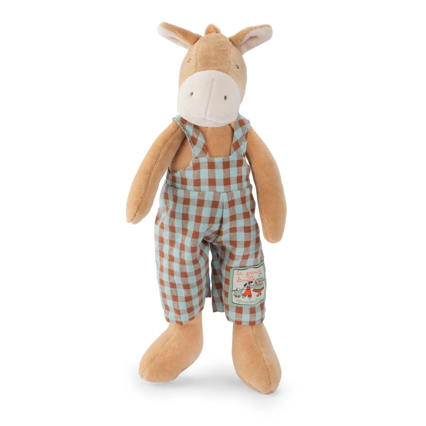 Moulin Roty Doudou Hugo le cheval Les petits frères Marron
