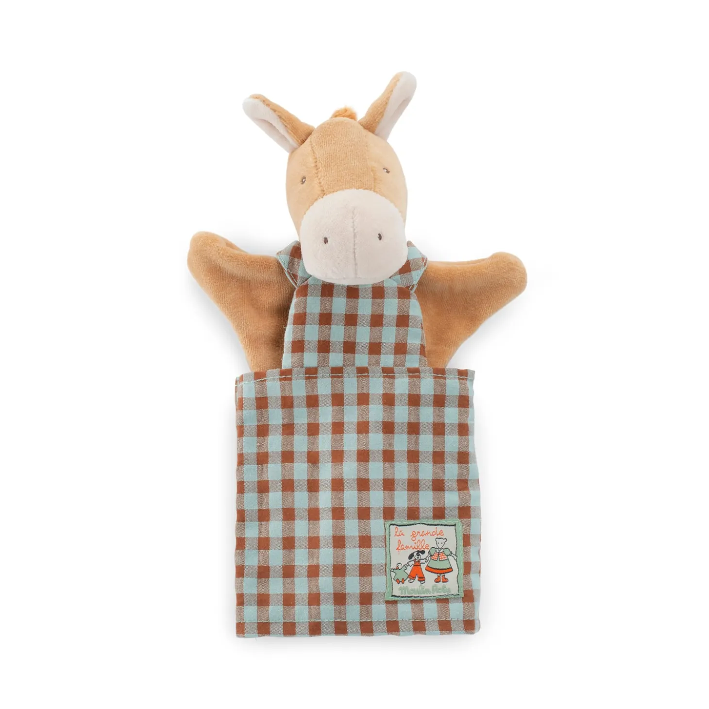 Moulin Roty Doudou Hugo le cheval Les marionnettes Marron