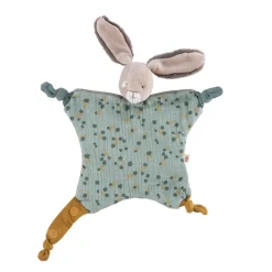 Moulin Roty                    Doudou lapin sauge    30 cm