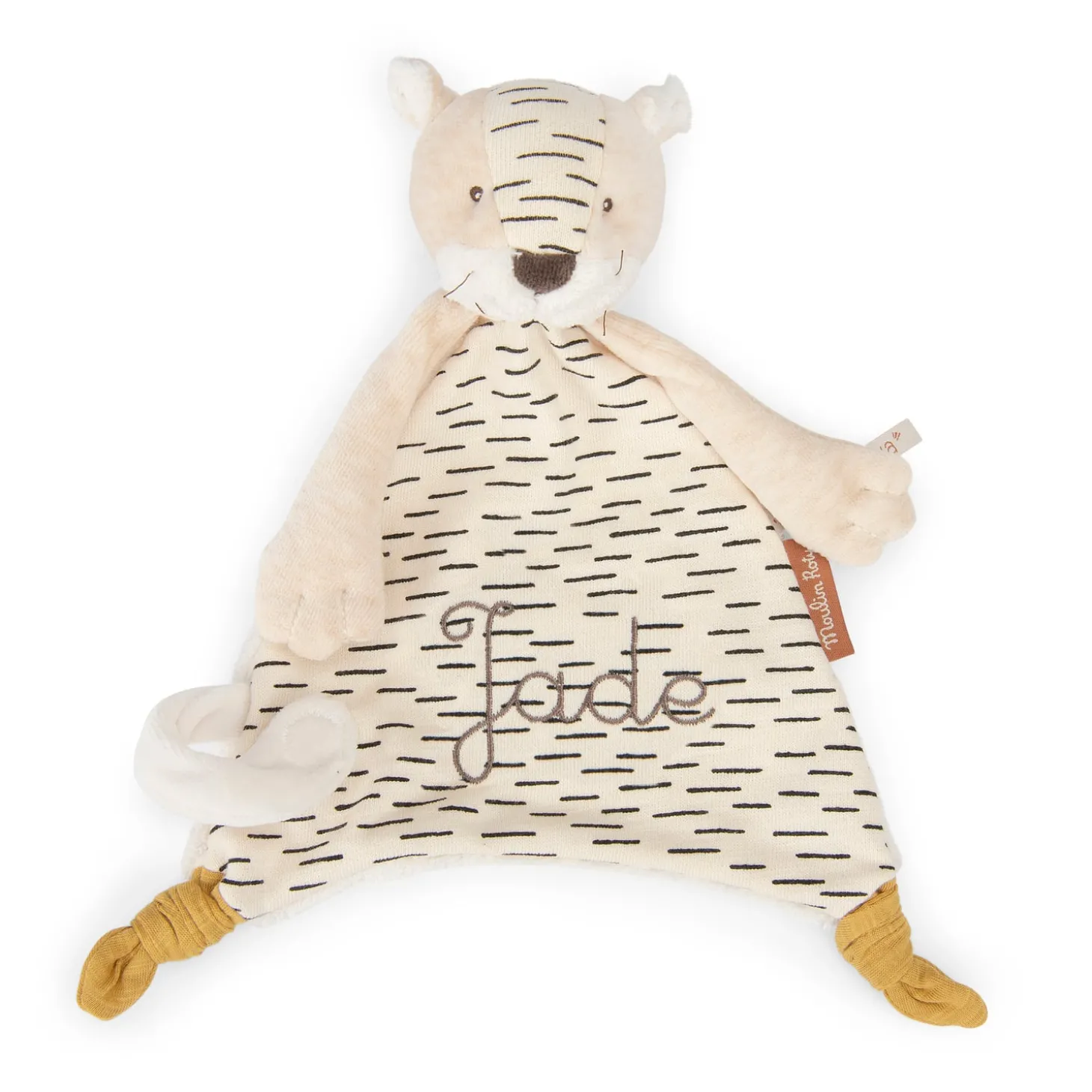 Moulin Roty Doudou tigre Baboo La forêt Mawa Crème
