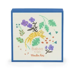 Moulin Roty Doudou tigre Baboo La forêt Mawa Crème