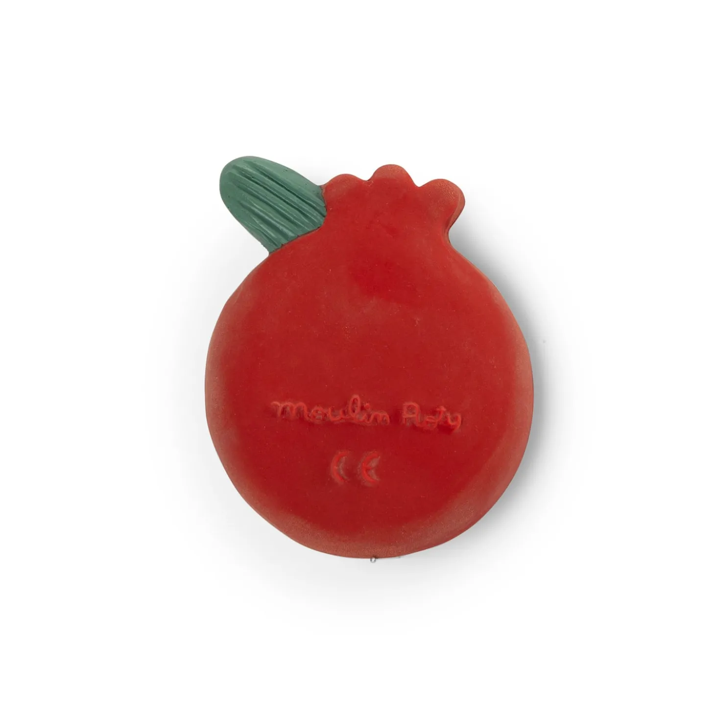 Moulin Roty Fruit de dentition en caoutchouc naturel La forêt Mawa Rouge