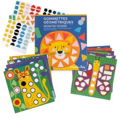 Moulin Roty                    Gommettes géométriques Les Toupitis    Multicolore