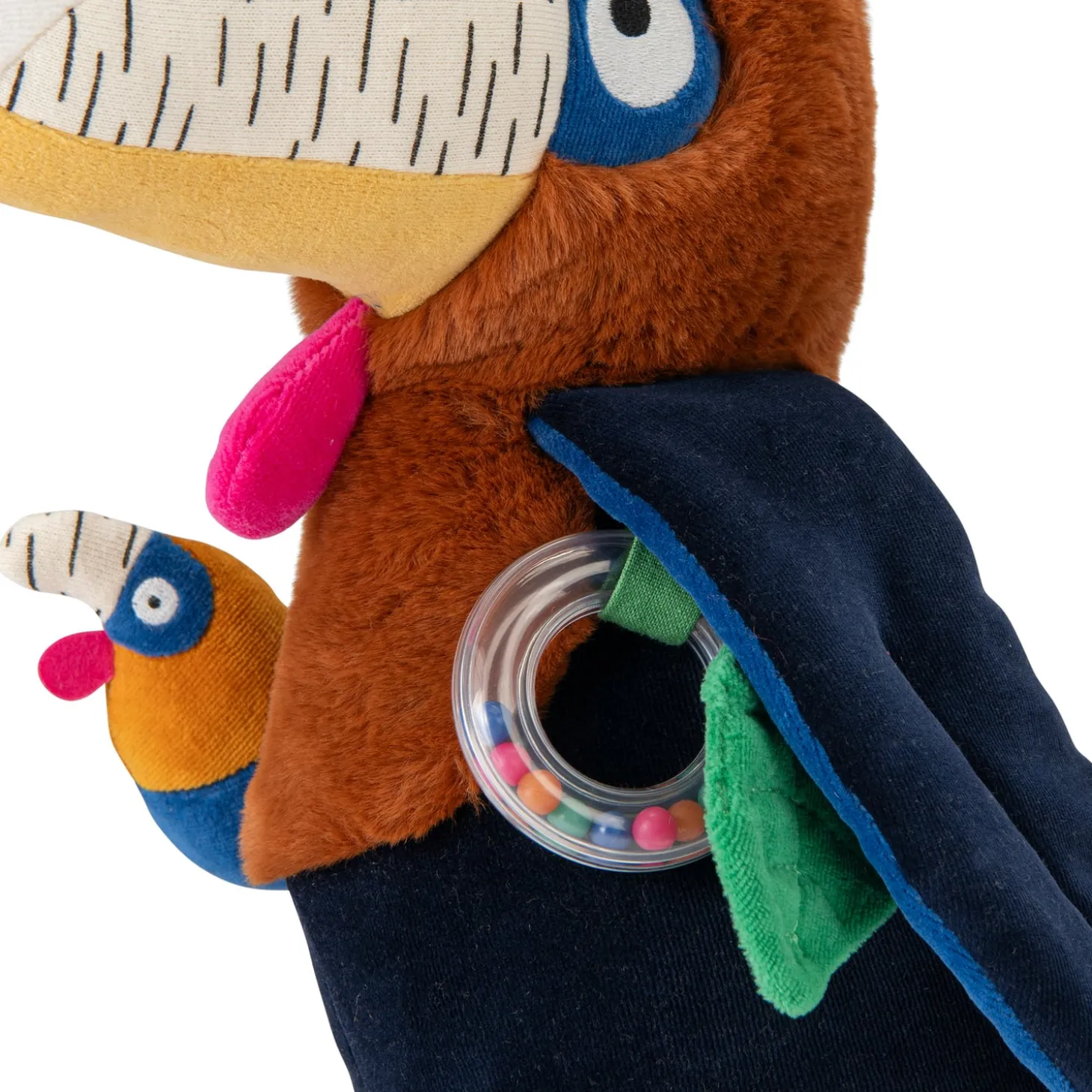 Moulin Roty Grand calao Litchi d'activités La forêt Mawa Bleu nuit