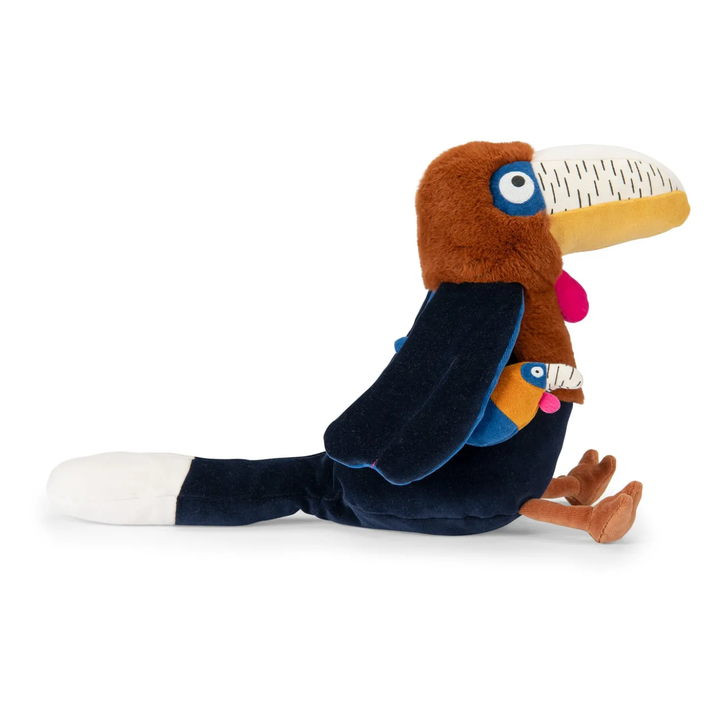 Moulin Roty Grand calao Litchi d'activités La forêt Mawa Bleu nuit