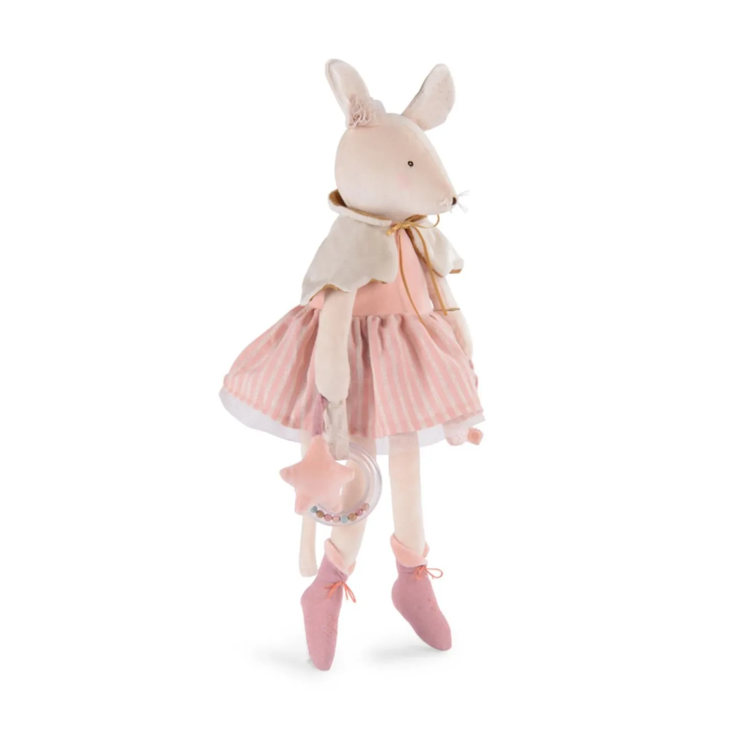 Moulin Roty Grande souris d'activités La petite école de danse Rose/Crème