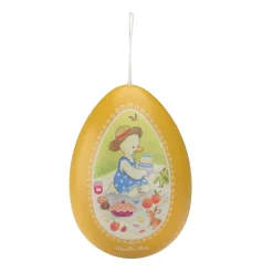 Moulin Roty                    Grand oeuf métal jaune La Grande famille    Jaune