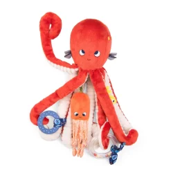 Moulin Roty                    Grand poulpe d'activités Les aventures de Paulie    Rouge/Crème            35 cm