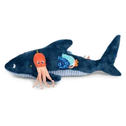 Moulin Roty Grand requin d'activités Les aventures de Paulie Bleu 58 cm
