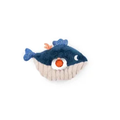 Moulin Roty                    Hochet baleine Les aventures de Paulie    Bleu /Crème            16 cm