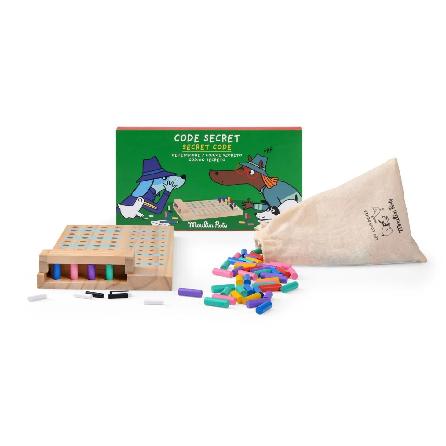 Moulin Roty Jeu Code secret Les Loufoques Multicolore