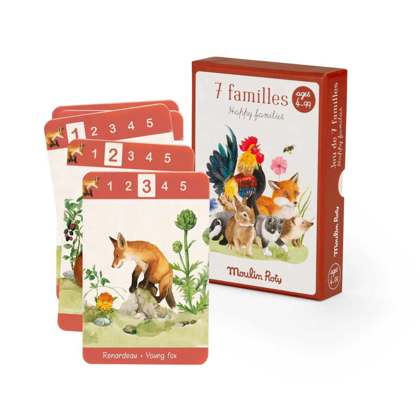 Moulin Roty Jeu de 7 familles Le jardin Multicolore