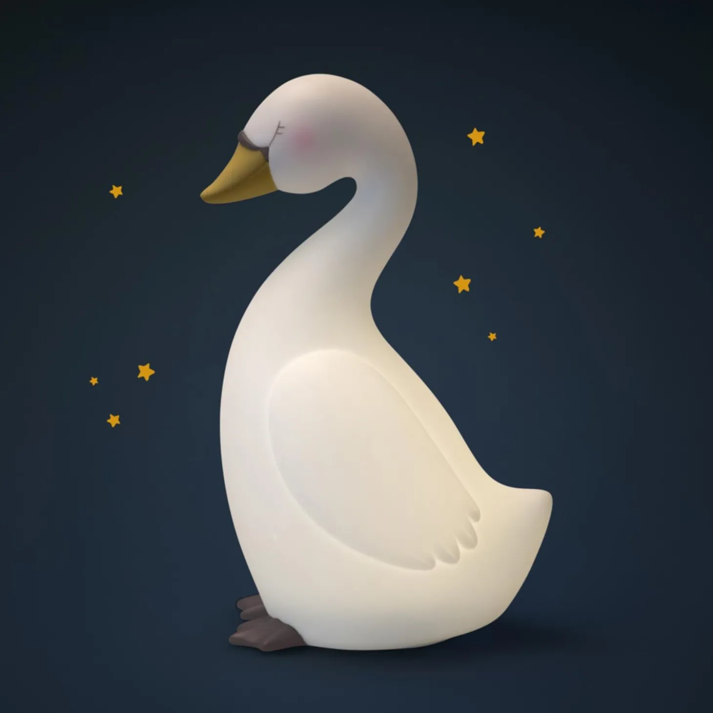 Moulin Roty Lampe veilleuse cygne La petite école de danse Blanc