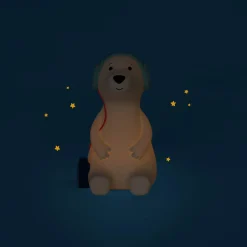 Moulin Roty Lampe veilleuse chien Puce & Pilou Blanc