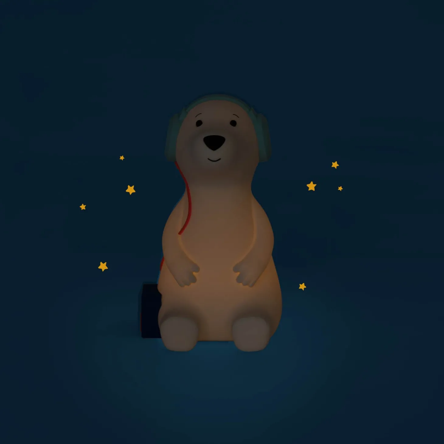 Moulin Roty Lampe veilleuse chien Puce & Pilou Blanc