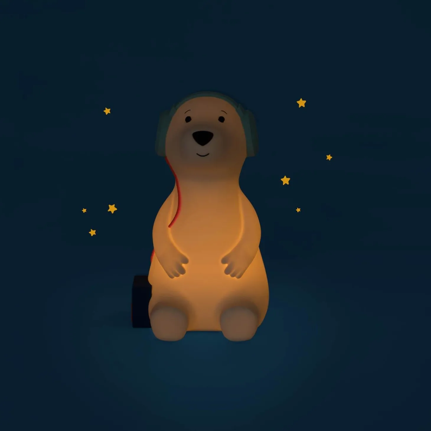 Moulin Roty Lampe veilleuse chien Puce & Pilou Blanc