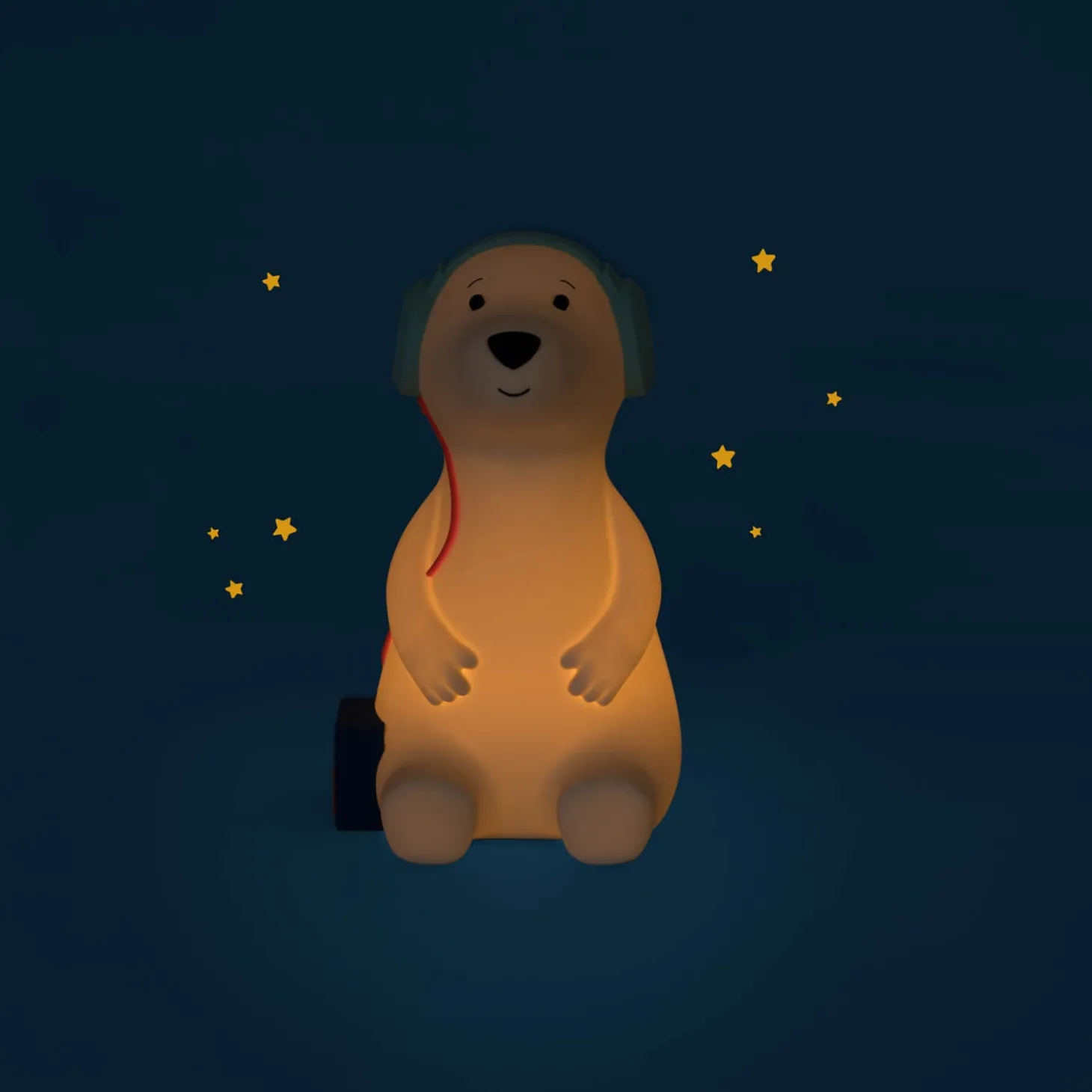Moulin Roty Lampe veilleuse chien Puce & Pilou Blanc