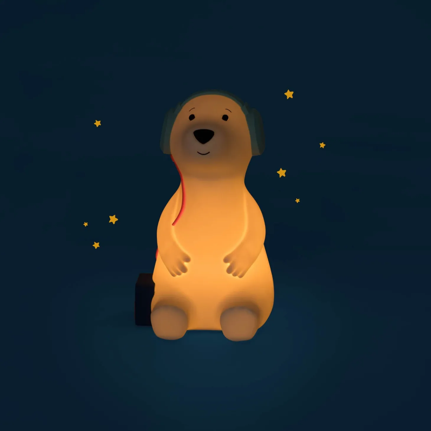 Moulin Roty Lampe veilleuse chien Puce & Pilou Blanc