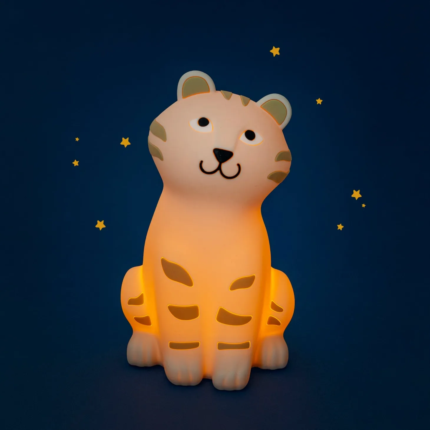 Moulin Roty Lampe veilleuse tigre La forêt Mawa Crème