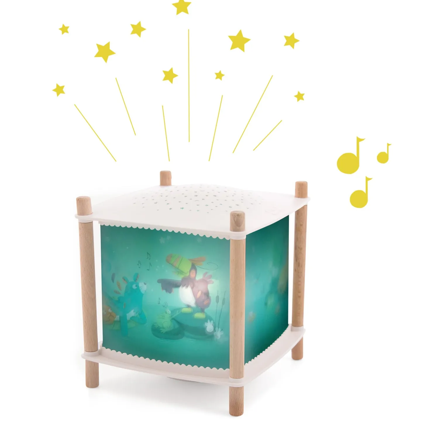 Moulin Roty Lanterne magique Dans la jungle Multicolore