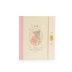 Moulin Roty                    Livre de naissance La petite école de danse    Crème/Rose