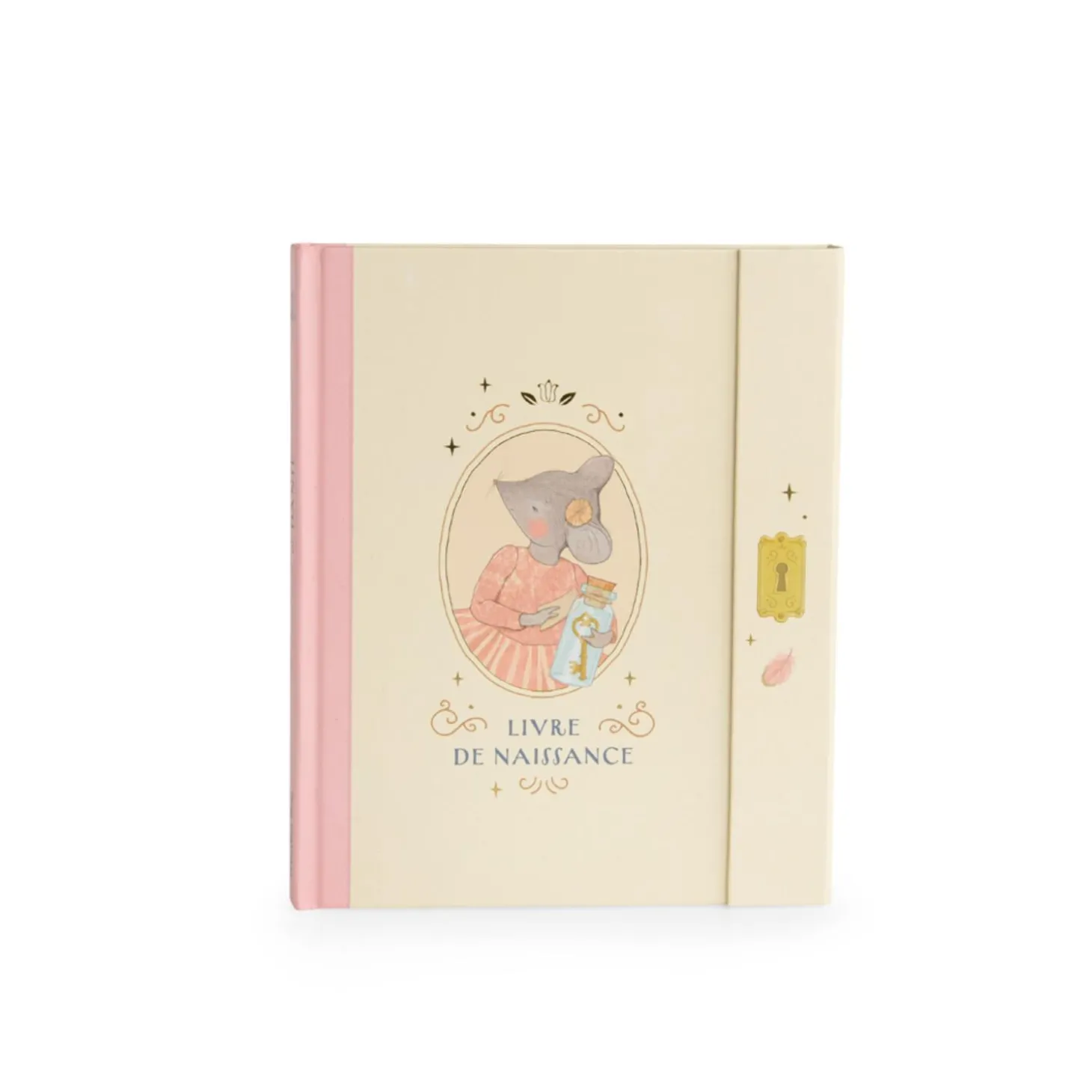Moulin Roty Livre de naissance La petite école de danse Crème/Rose