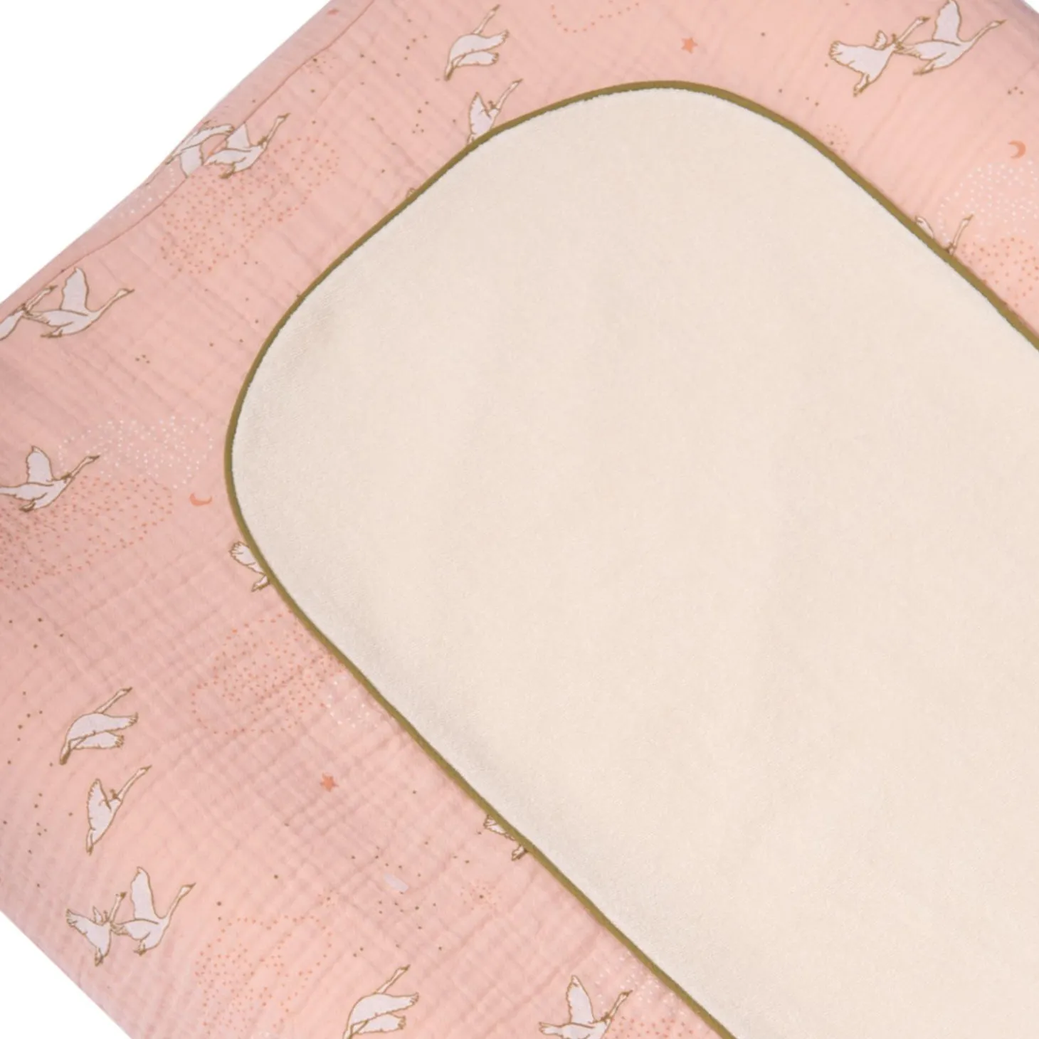 Moulin Roty Matelas à langer La petite école de danse Rose/Crème
