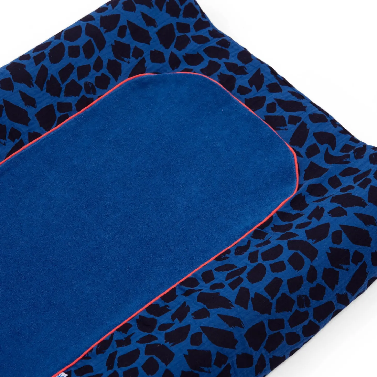 Moulin Roty Matelas à langer Puce & Pilou Bleu, Noir
