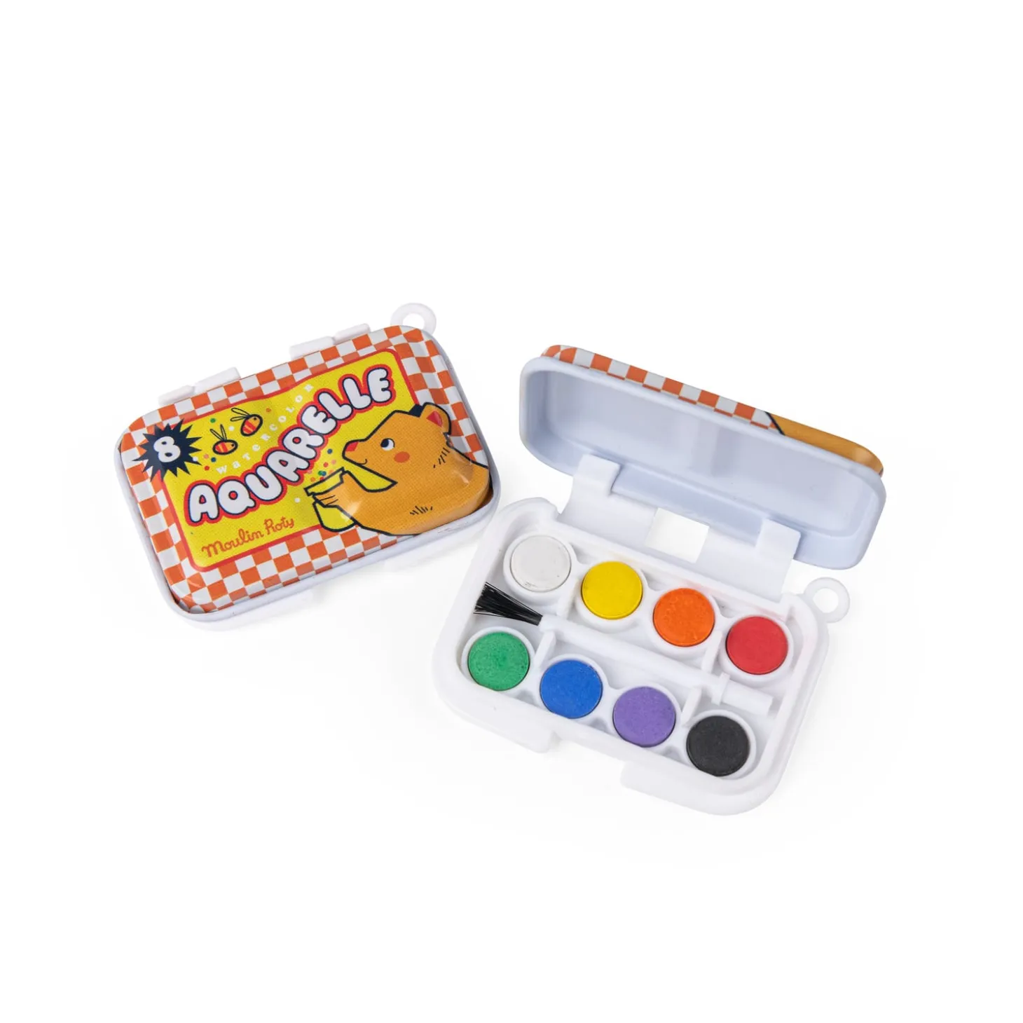 Moulin Roty Mini palette aquarelle Les Petites Merveilles jaune