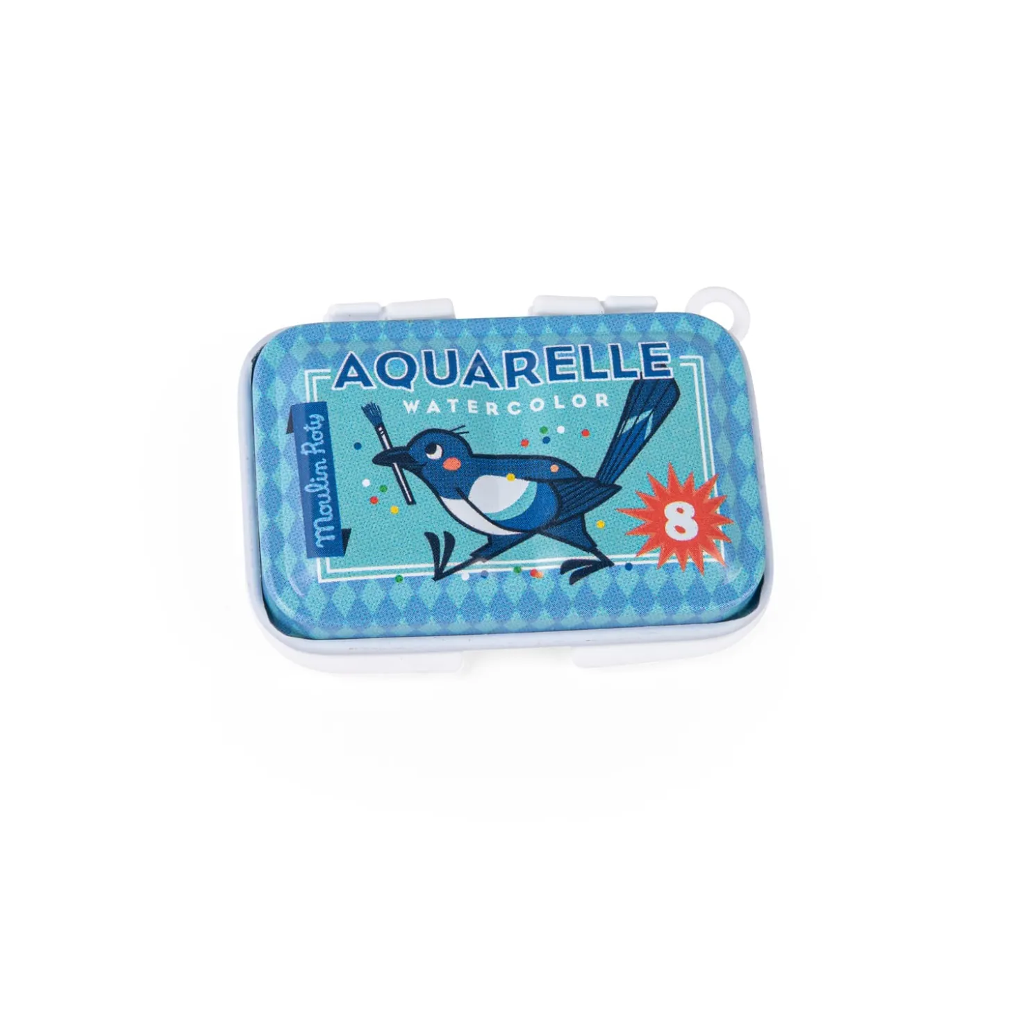 Moulin Roty Mini palette aquarelle Les Petites Merveilles bleu