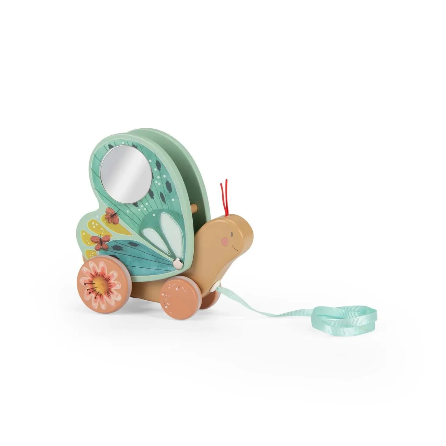 Moulin Roty Papillon à tirer trois petits lapins Multicolore