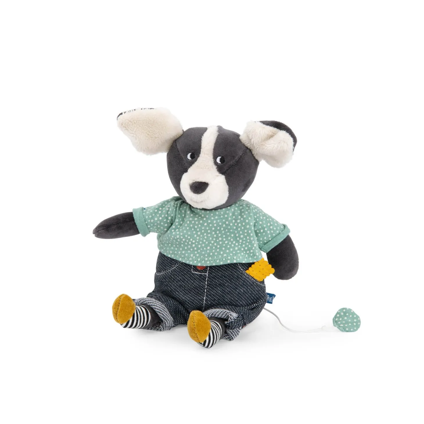 Moulin Roty Peluche chien Puce musical Puce & Pilou Multicolore