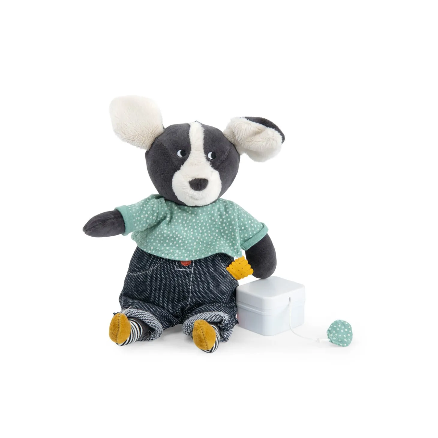 Moulin Roty Peluche chien Puce musical Puce & Pilou Multicolore