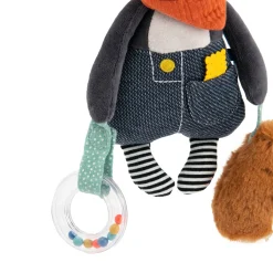 Moulin Roty                    Peluche chien Puce à suspendre Puce & Pilou    Multicolore