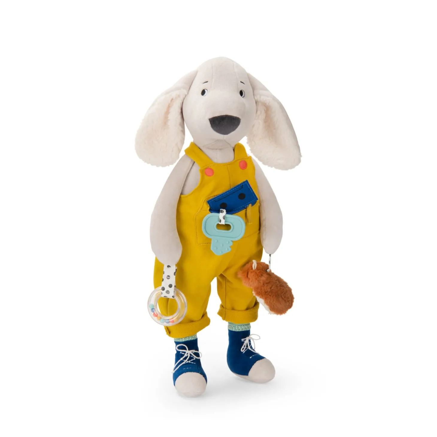 Moulin Roty Peluche d'activités Grand chien Puce & Pilou Multicolore