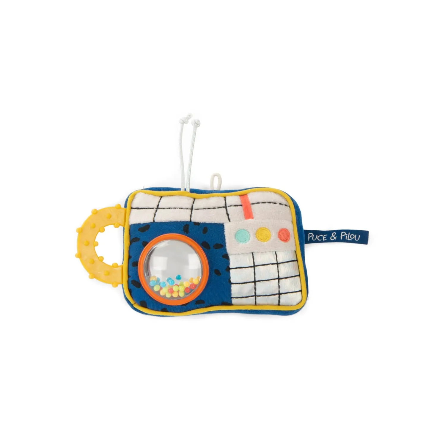 Moulin Roty Peluche Mini radio d'activités Puce & Pilou Multicolore