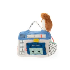 Moulin Roty Peluche musical Radio cassette Puce & Pilou Multicolore