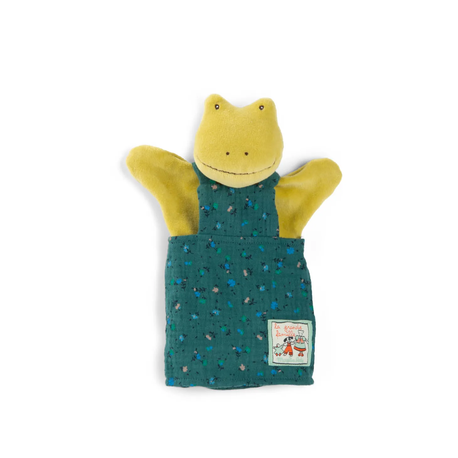 Moulin Roty Peluche Perlette la grenouille Les Marionnettes Vert