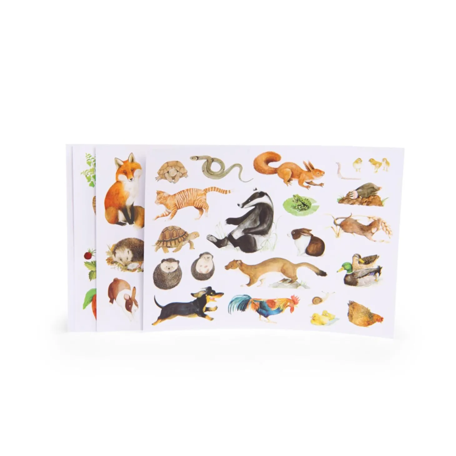Moulin Roty Pochette stickers Le jardinier Le Jardin du Moulin Multicolore
