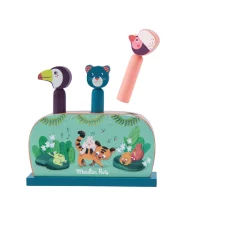 Moulin Roty                    Pop up Trois petits lapins    Multicolore